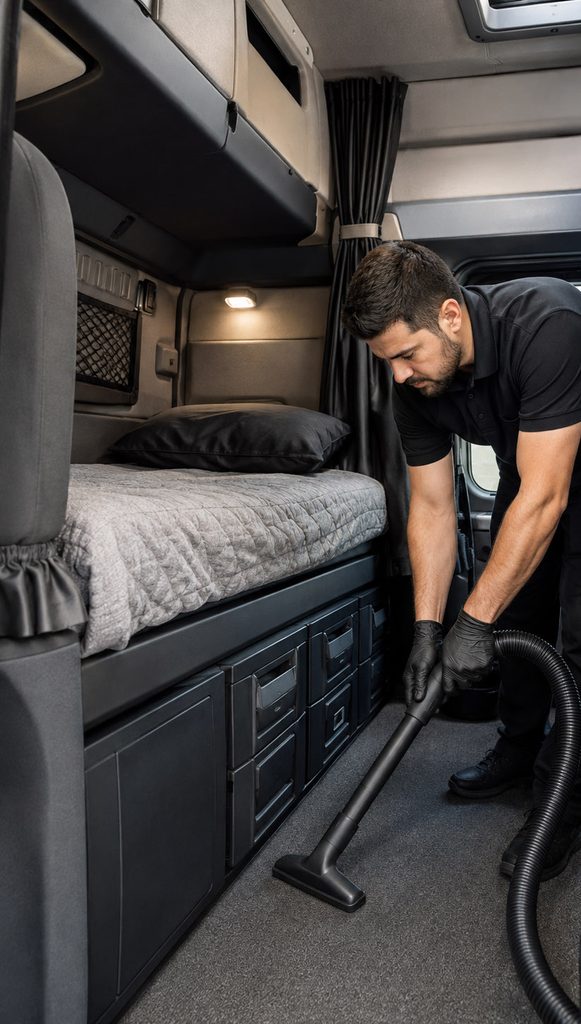 Semi-Truck Interior Detailing mobile interior detailing for trucks 4