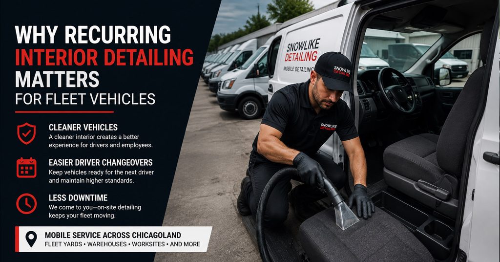 why recurring interior detailing matters for fleet vehicles